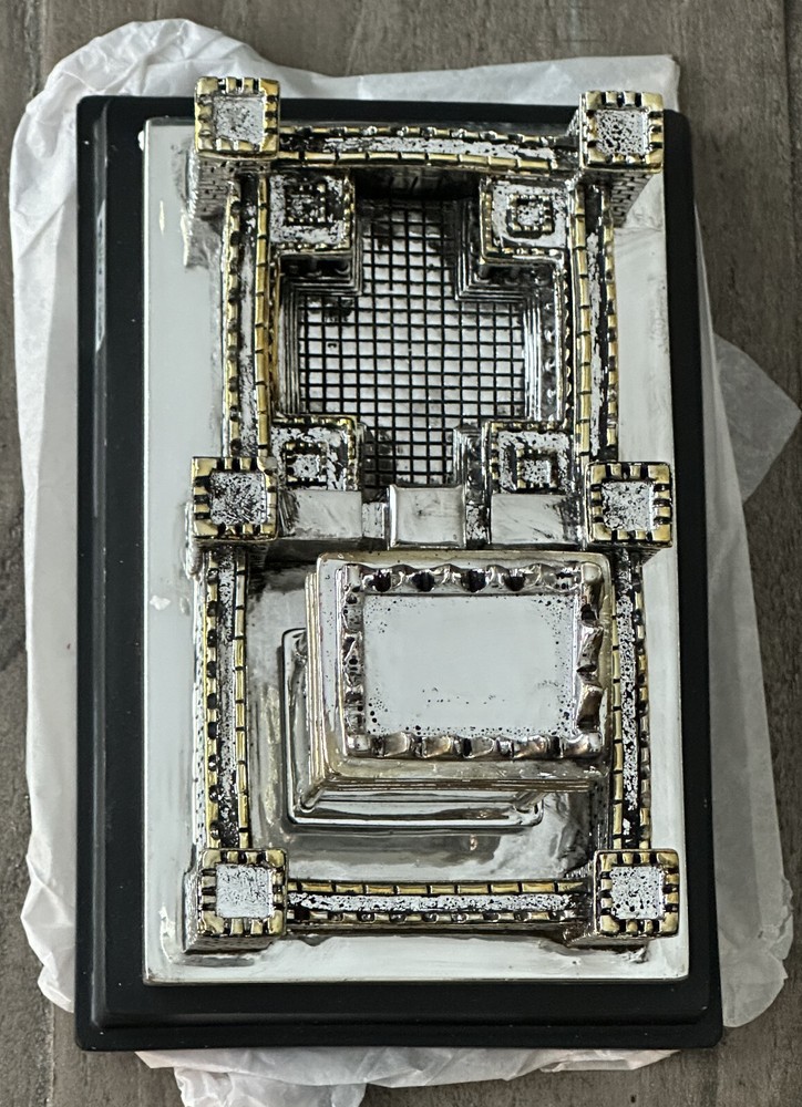 Silver Plating Model/Statue Jerusalem Israel Big Second Temple Model 925 *Read