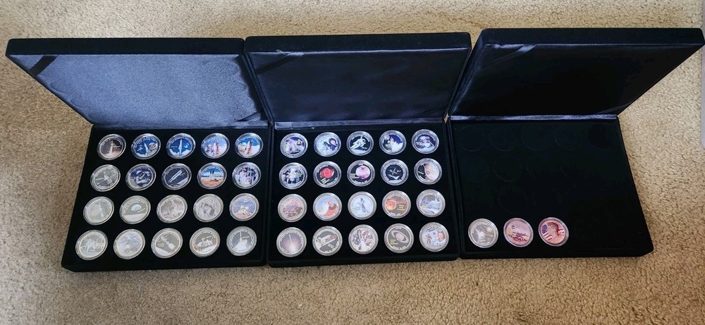 NASA Program Commemorative Coin Set Astronauts & Space Travel Collection