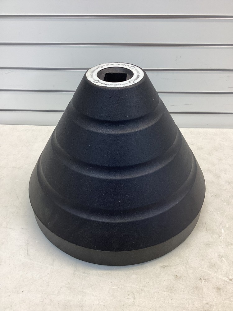 RUBBERFORM 7425 Sign Base, ,Rubber Black, 18" L