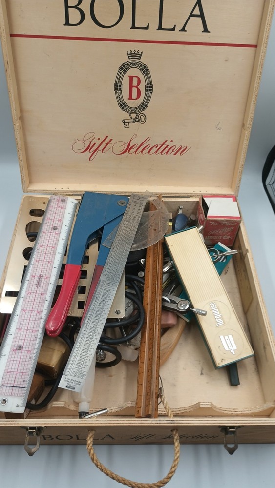 Vintage Drafting Tool Lot Neptune Compass Set Geometry Tools 50+ Items
