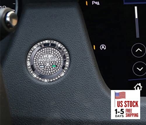 for Cadillac Bling Engine Start Stop Silver - Engine Start Button (2 Holes)