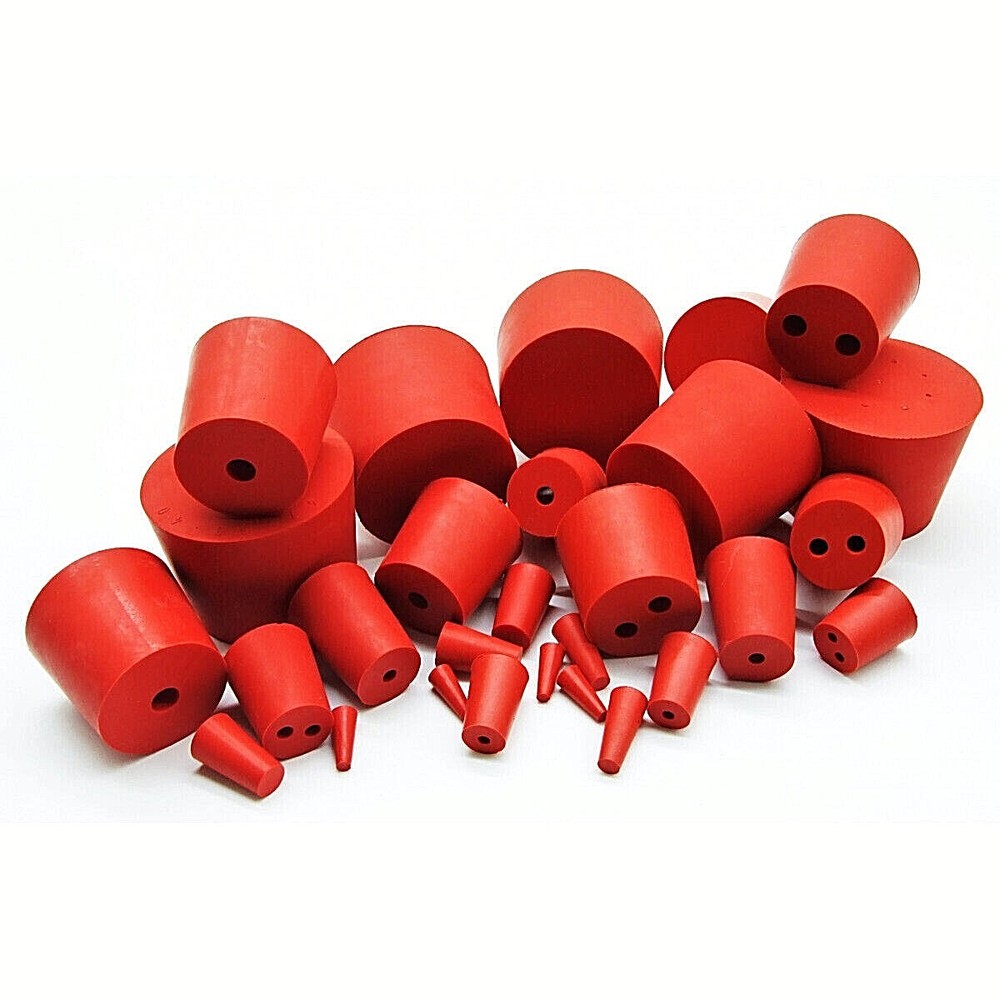 Rubber Stopper (5 Pack) - Various Sizes, Rubber Bung with Hole, Rubber Plug