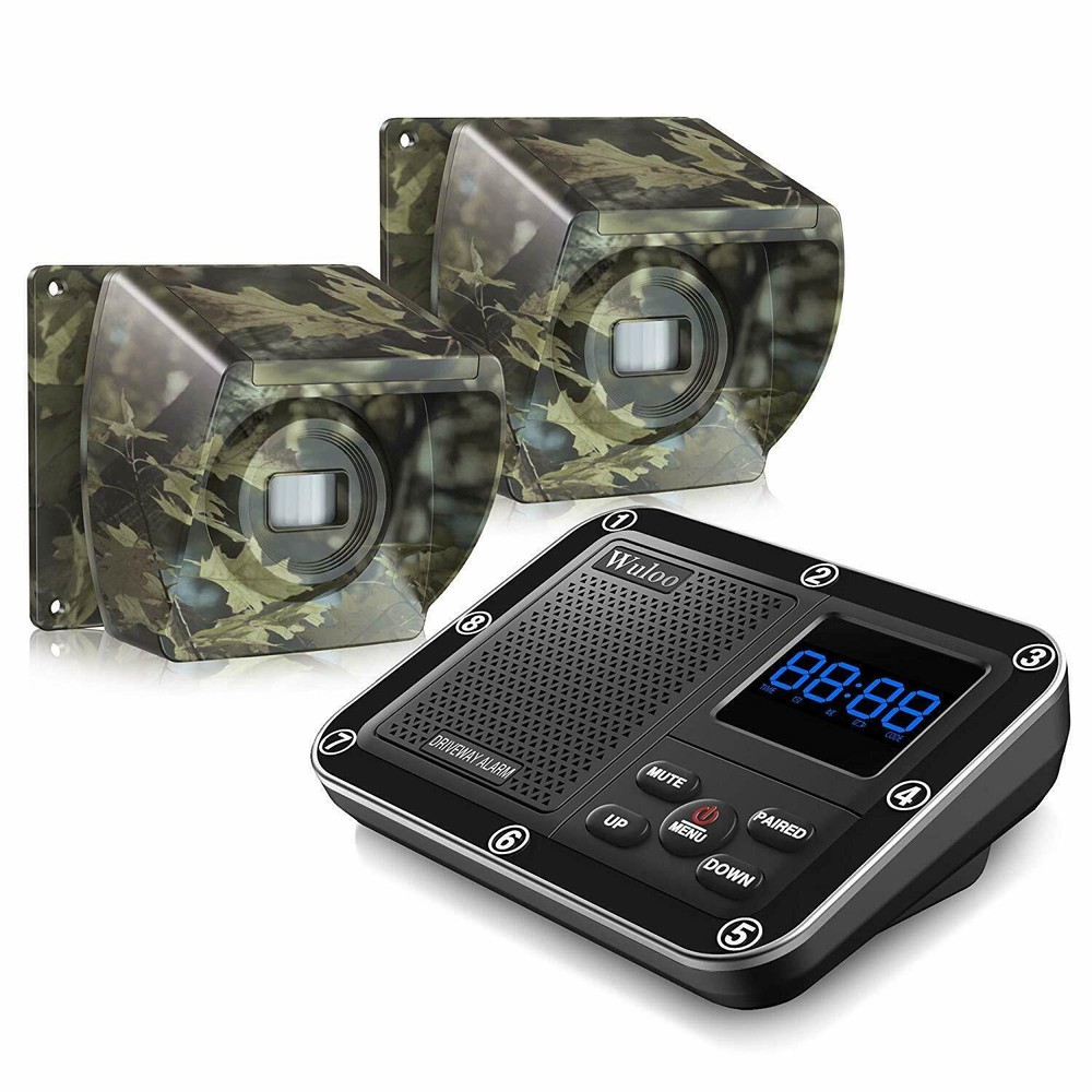 1800 feet Range Driveway Alarm Wireless System Motion Sensor Home Yard Security