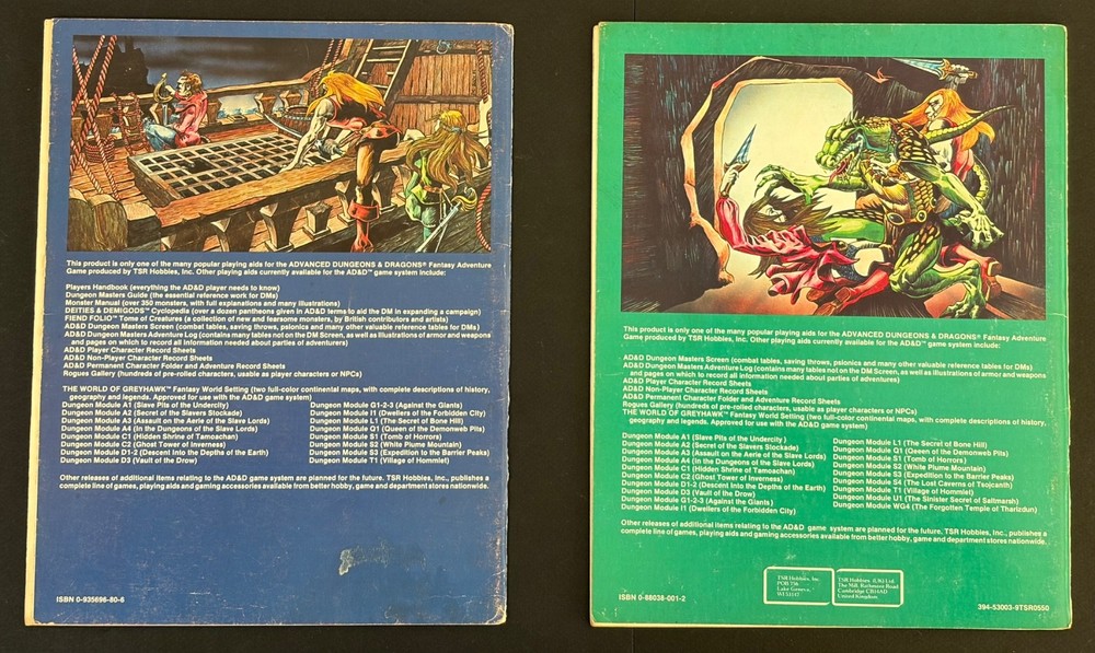Dungeons & Dragons Advanced D & D Module U1 U2 TSR 1982