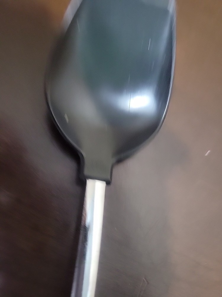 Vintage Ekco Black Nylon Solid Serving Spoon Plastic Handle