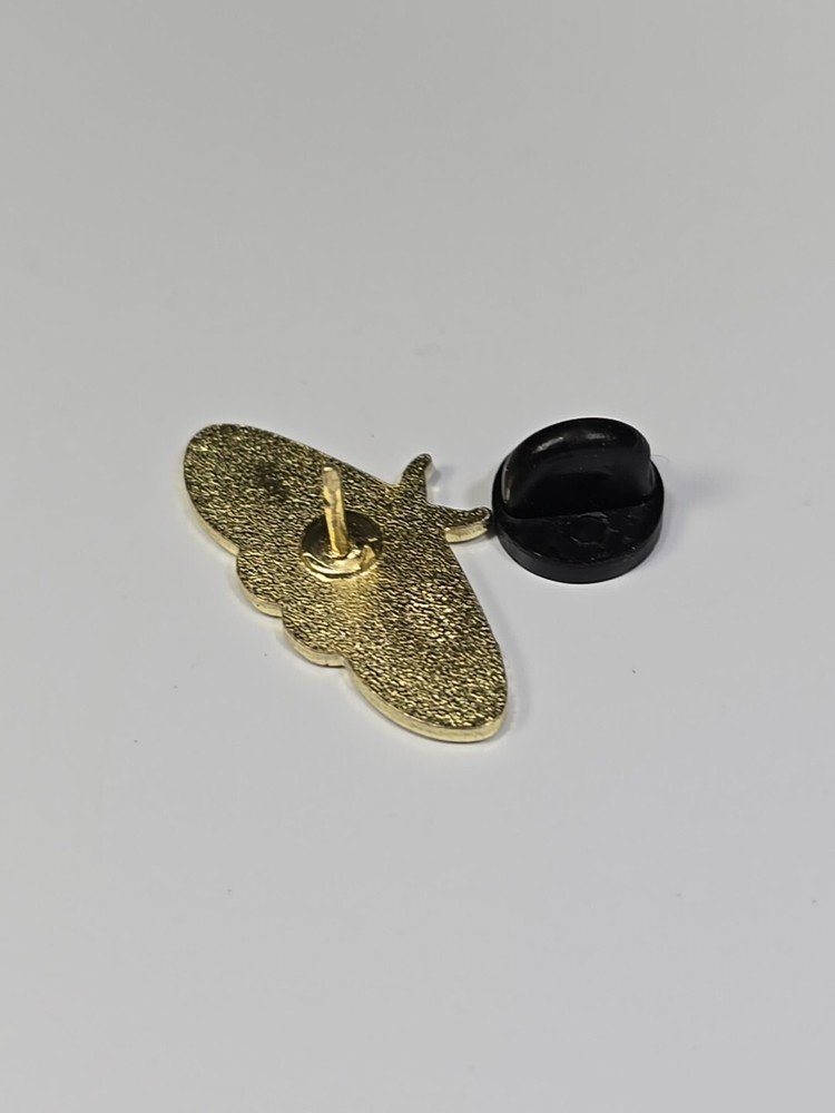 Butterfly Pink & Brown Lapel Pin