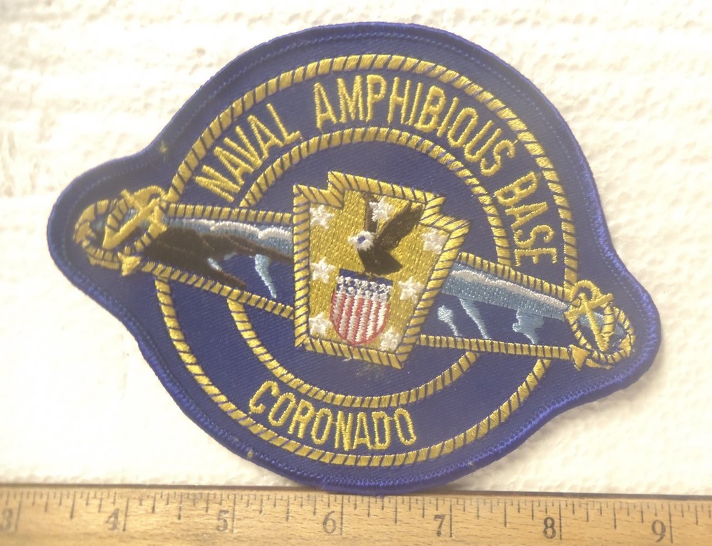 Large US Naval Amphibious Base - Coronado Embroidered Patch