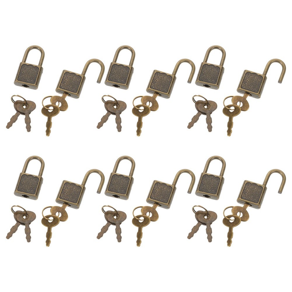 12 Sets Mini Pirate Lock Locker with Key Kids Keys That Look Real
