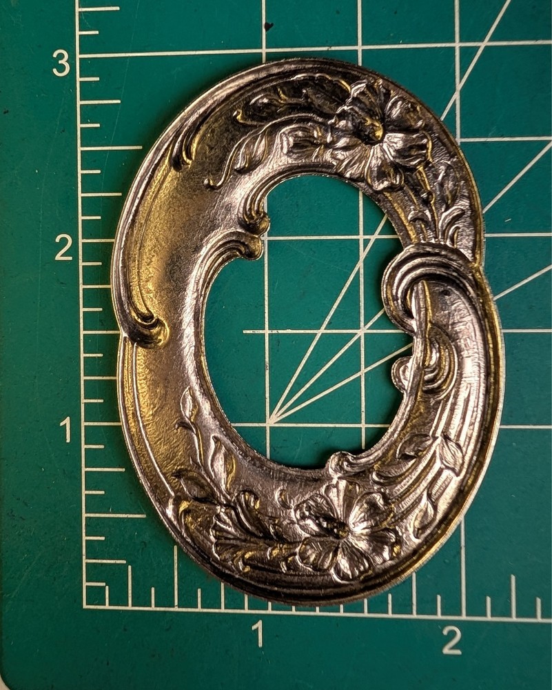 Brass Stamping Frame Backless Design Rectangle Oval PeepHole Frame 72-77mm 1ct