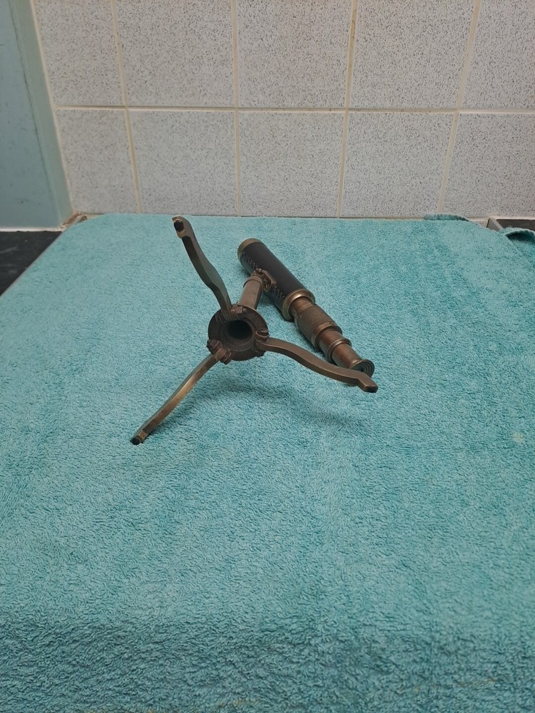 Antique Table Top Brass Telescope