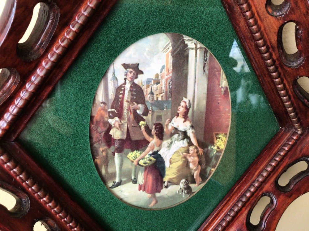 VINTAGE TURNER WALL ACCESSORY Romantic DIAMOND SHAPED VICTORIAN