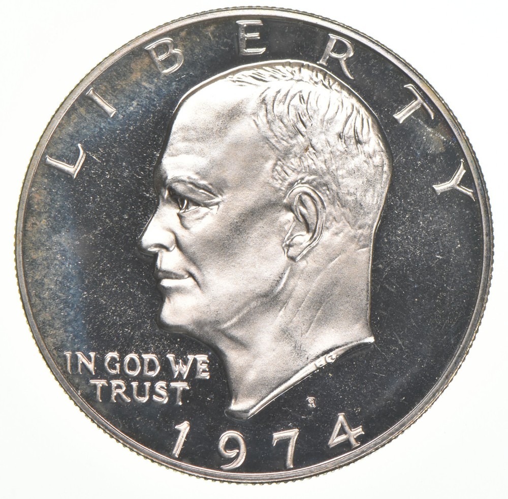 1974-S Eisenhower Dollar 40% SILVER - PROOF Cameo