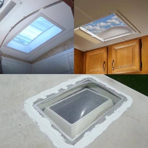 RV Skylight Replacement 18" x 26" -Universal Outer Dome Fits All Standard CLEAR