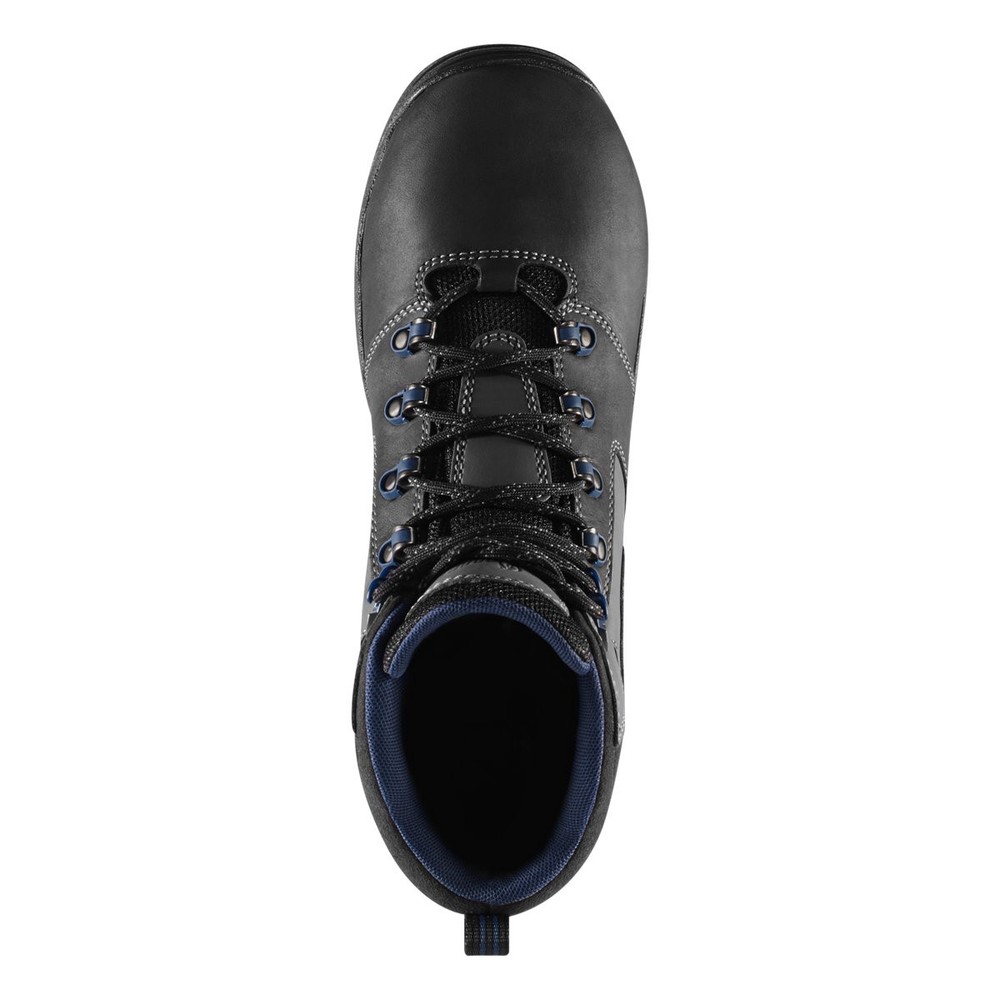 DANNER WORK Men's 4.5" Vicious Composite Toe Waterproof Work Boot Black/Blue - 1