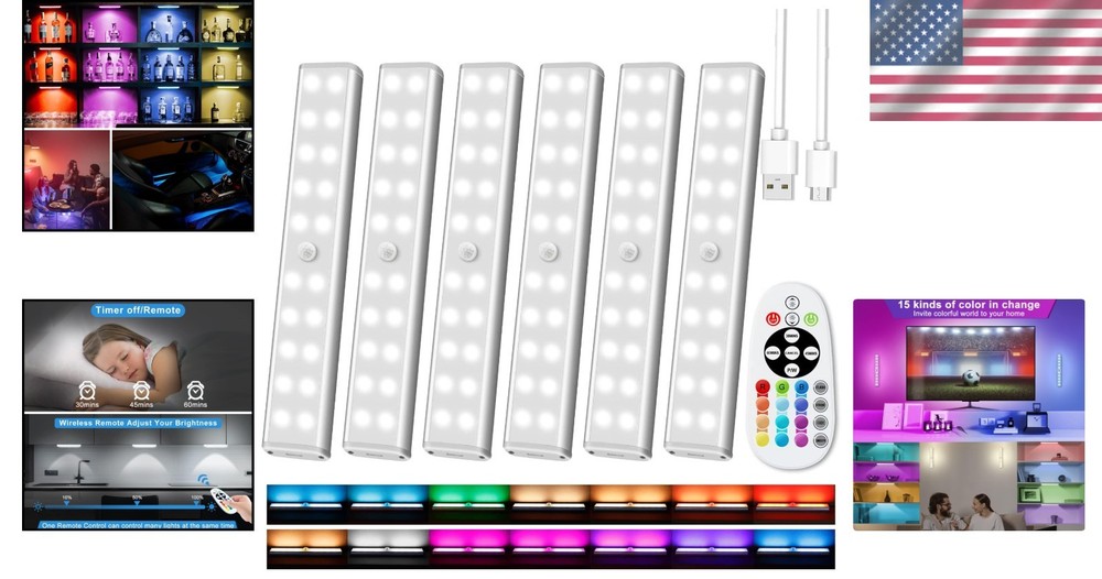 Adjustable Color Temperature Cabinet Lights