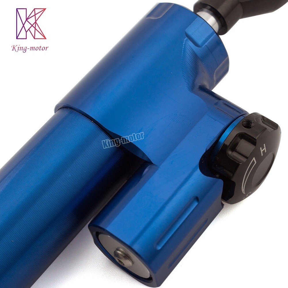 CNC Blue Steering Damper Motorcycle Bike Stabilizer Linear Reversed Safe Control