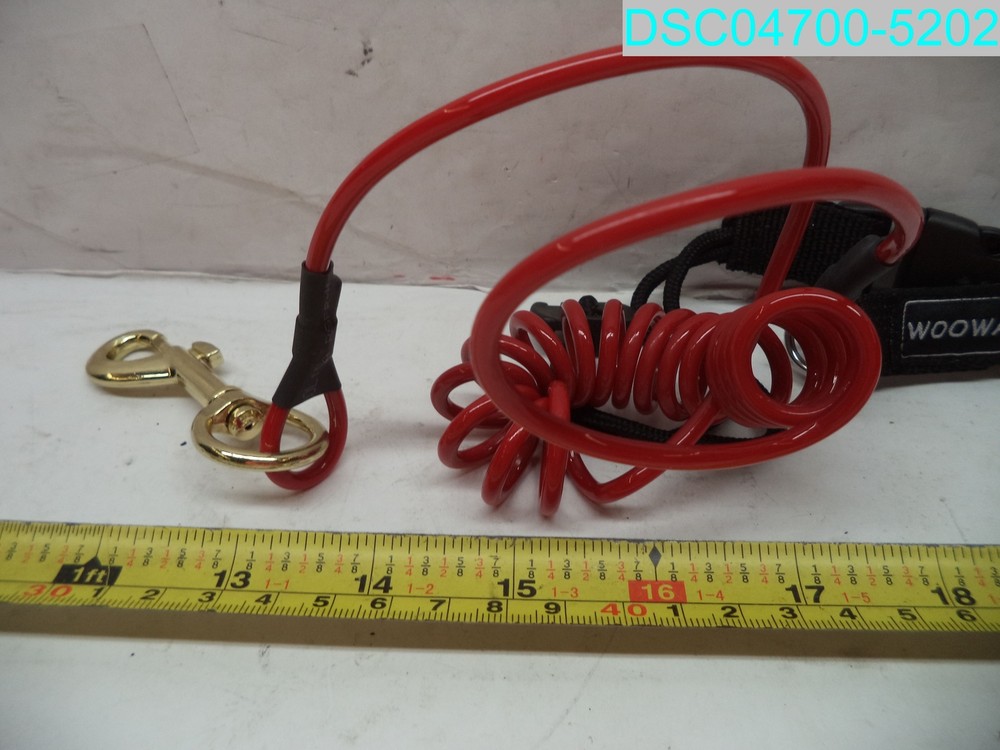 WOOWAVE SUP Ankle Strap Red And Black