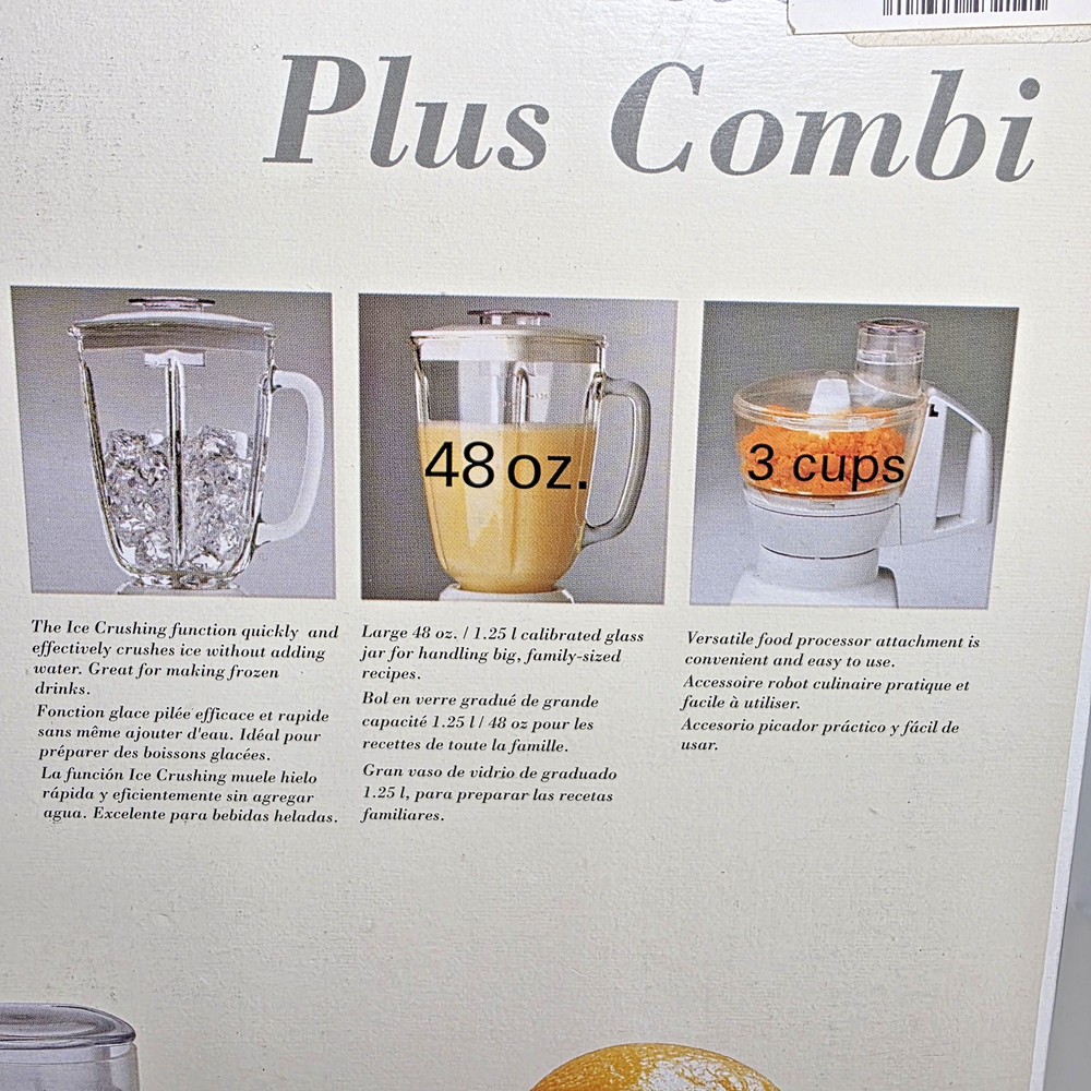 Krups Power X Plus Combi Blender 48oz Food Processor, New, Open Box