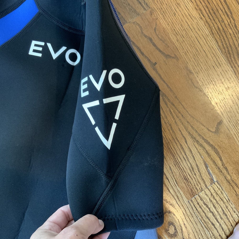 EVO 3mm Shorty Wetsuit Mens Small Black Back Closure EUC