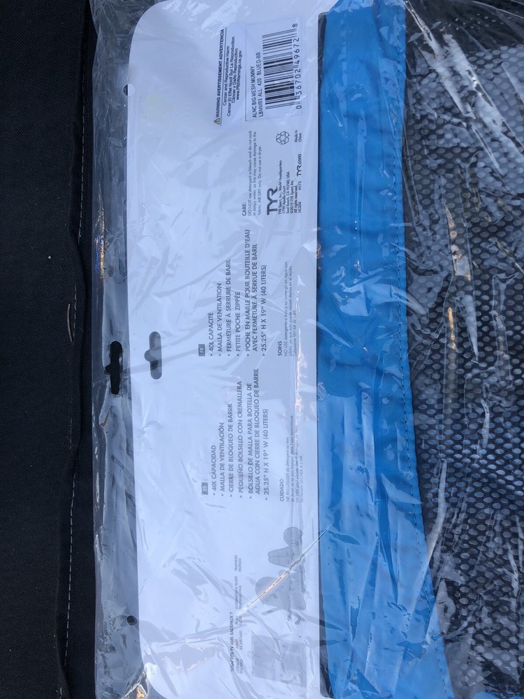 New TYR Big Mesh Mummy Backpack Blue