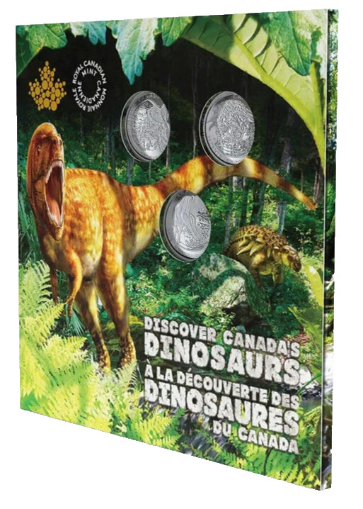 🇨🇦 2019 25-Cent Dinosaurs of Canada - 3 Coins Set