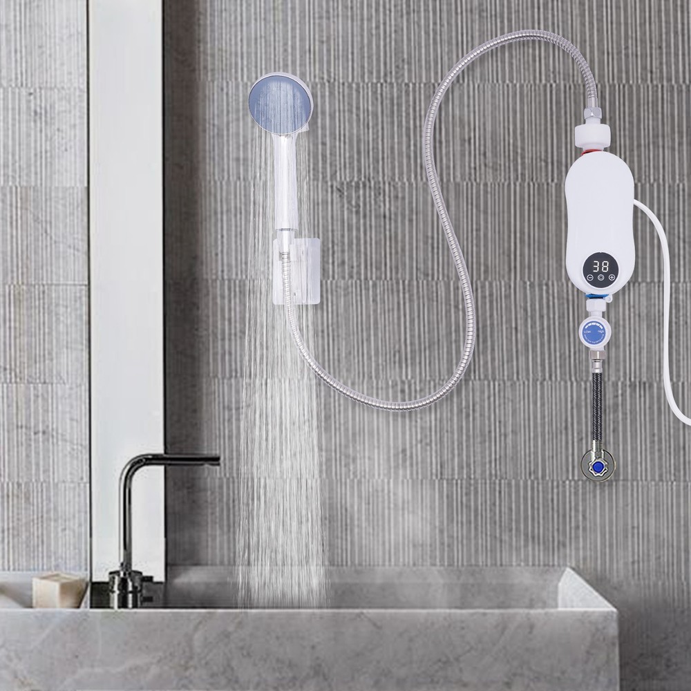 Mini Electric Hot Water Heater Instant Heating with Hand Spray 110V 3500W