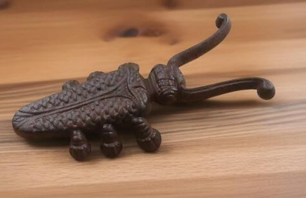 Cast Iron Bug Beetle Figural Boot Jack Tool Shoe Horn Bootjack Farm Mud Room