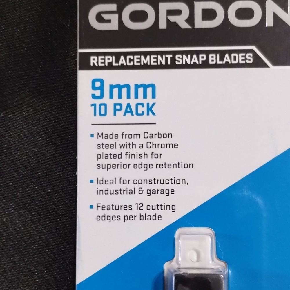 Gordon 9mm Replacement Snap Off Blades 10 Pack Model 98231