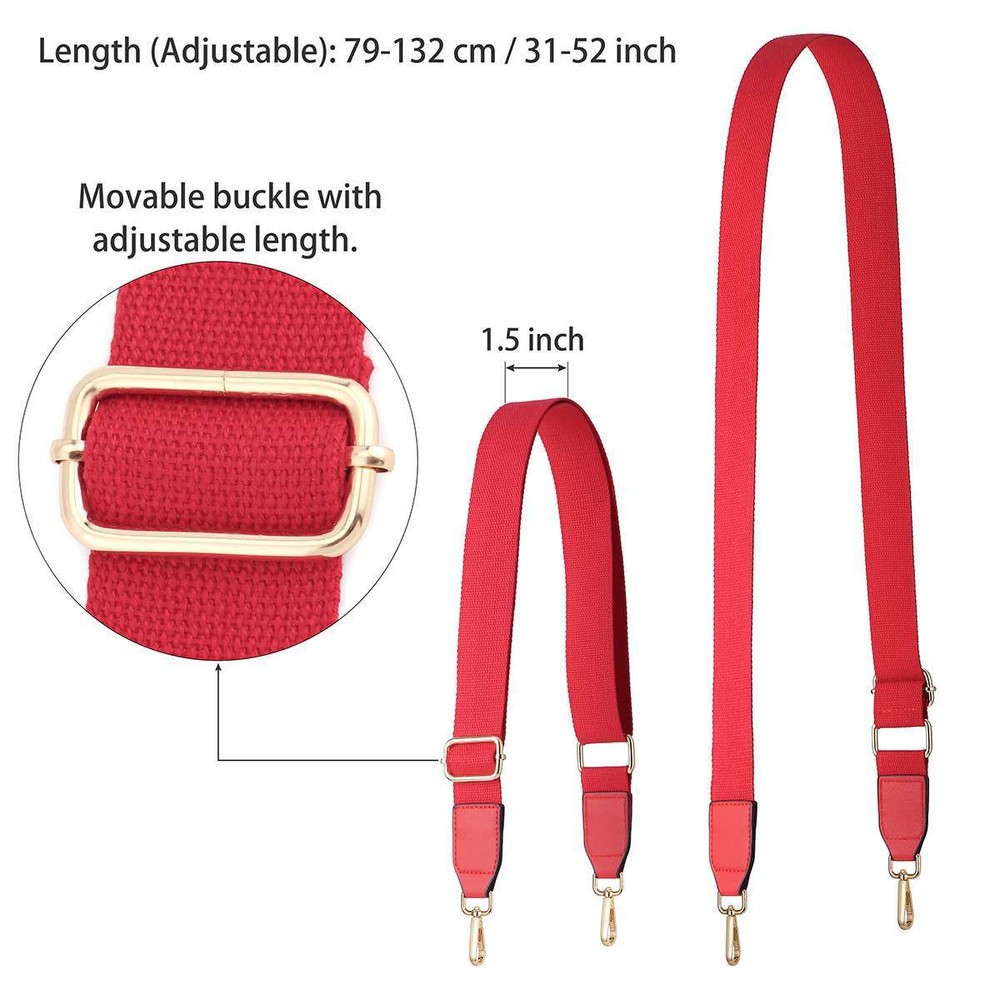Wide Shoulder Bag Belt Strap Crossbody Adjustable Replacement Handbag Handle
