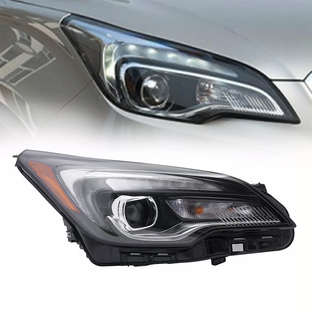 Fits For Buick Envision 2016-2018 Halogen Headlight LED DRL Passenger Side