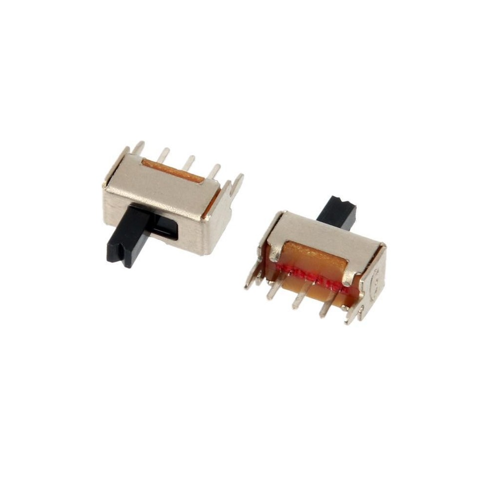 SS-12D07VG4 4mm 2 Position 1P2T PCB Panel Vertical Slide 10 pcs