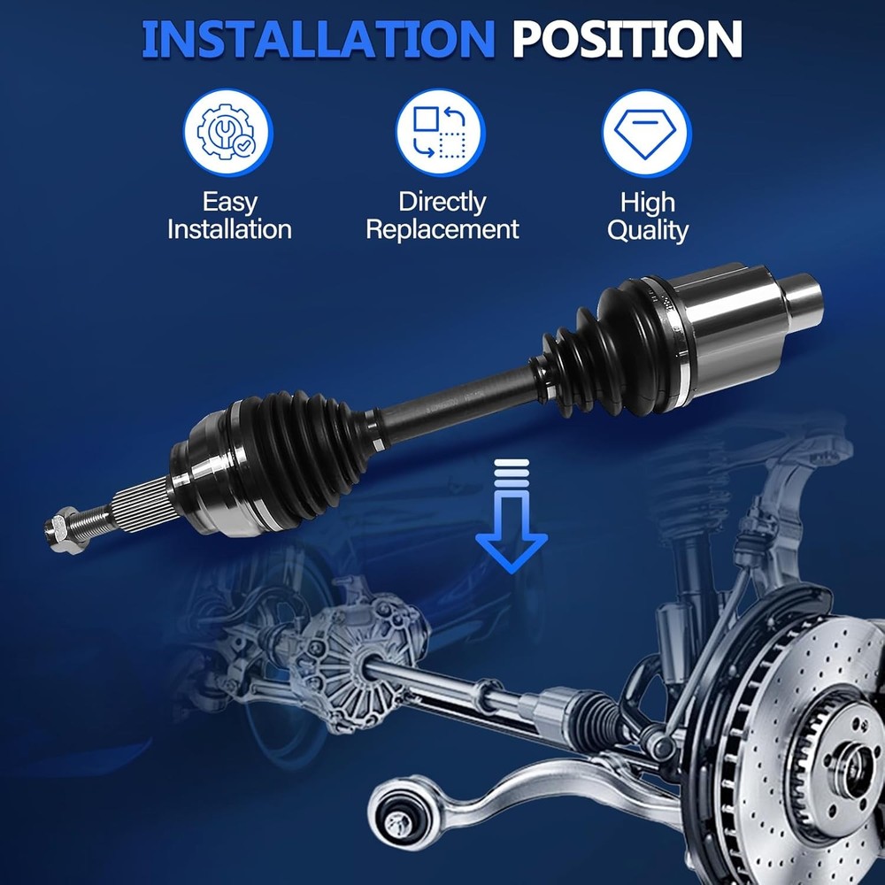 Maxfavor CV Axle Front for Dodge Ram 1500 2002-2011 Pair