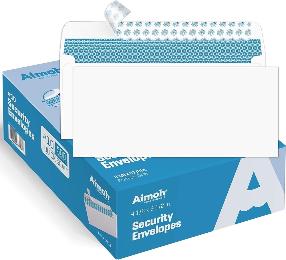 Ultra Strong Self Seal Security Envelopes, 24LB, 500