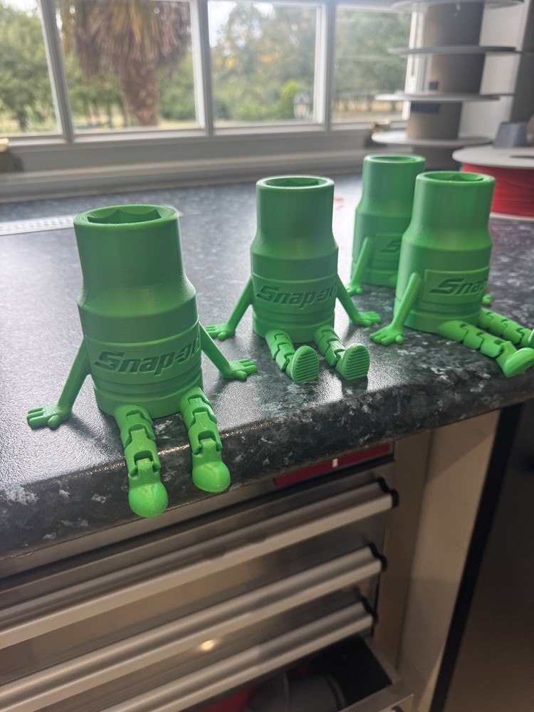 Snap On Toy Toolbox Socket Buddy buddies In green