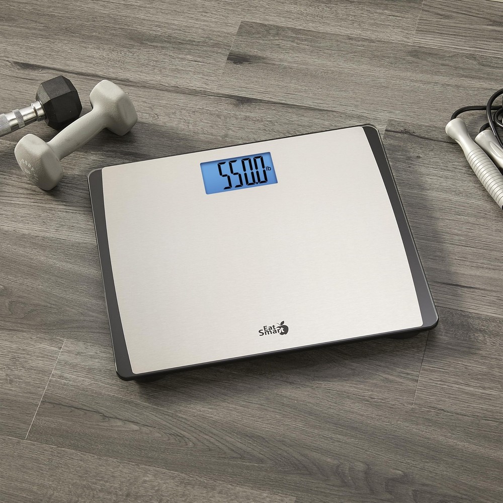 EatSmart Precision 550 Pound Extra-High Capacity Digital Bathroom Scale, Extr...
