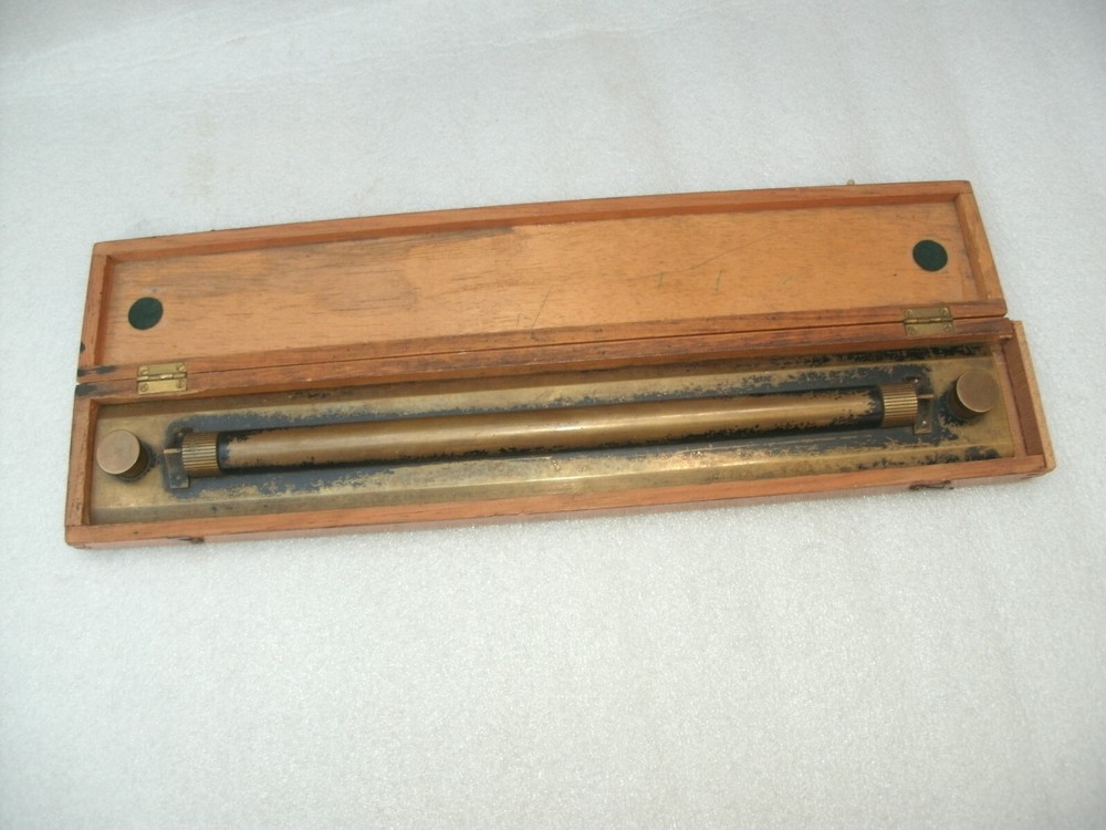 Vintage "W H Harling London" Brass Rolling Ruler