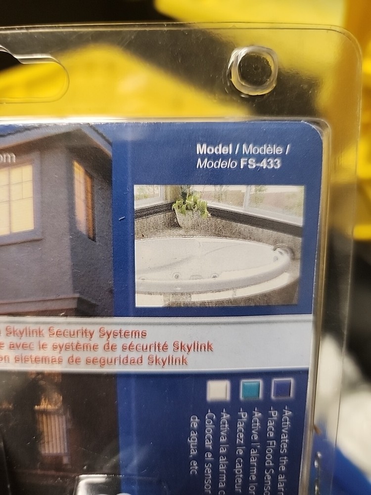 Skylink Flood Sensor - Works w/ Wireless Security System (FS-433W) NEW