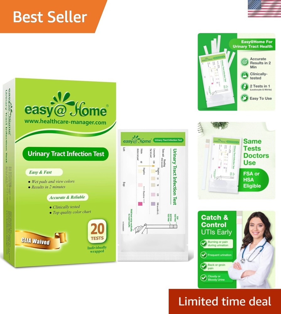 Quick 2-Minute UTI  Strips - Accurate and Affordable Urinary Testing