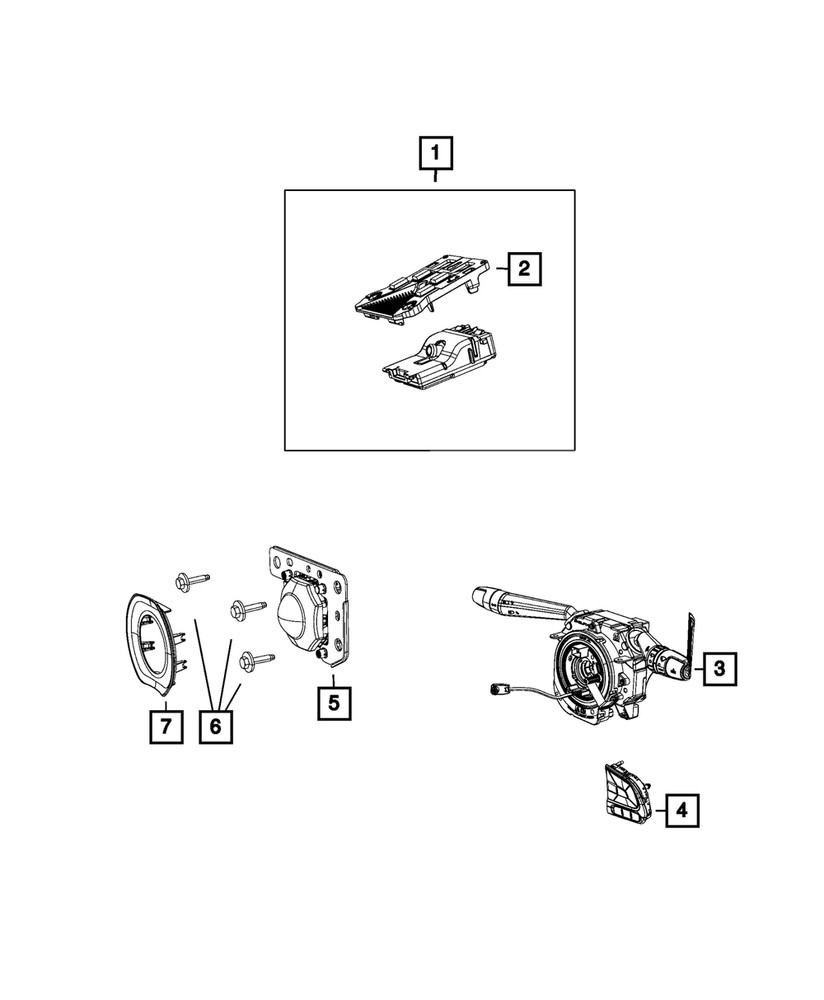 Genuine Mopar Forward Facing Camera 04672766AC