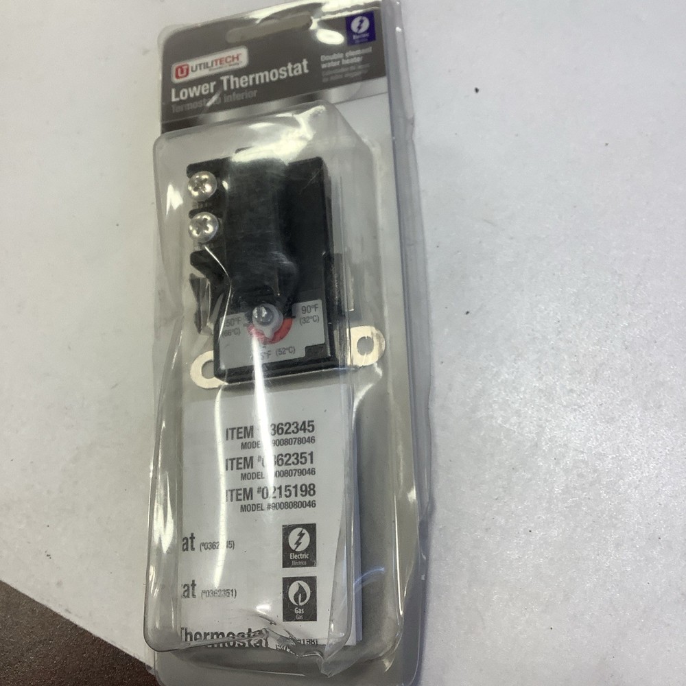 New Utilitech 0362351 Lower Thermostat Double Element Electric Water Heater {VV}