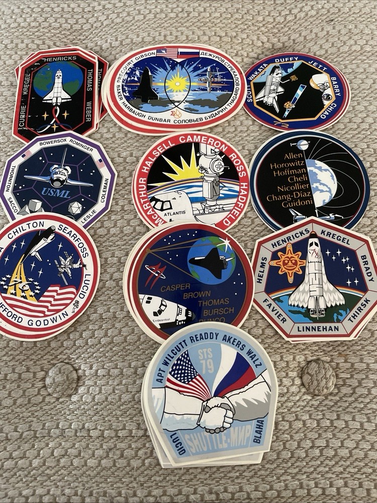Space Shuttle Patch Decals Selling Individually , See Description To Missions