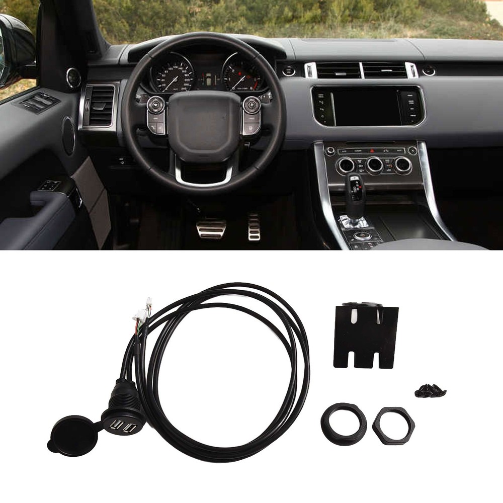 Practical Car  for DASH Mount USB Port Extension Adapter 145cm Cable Length
