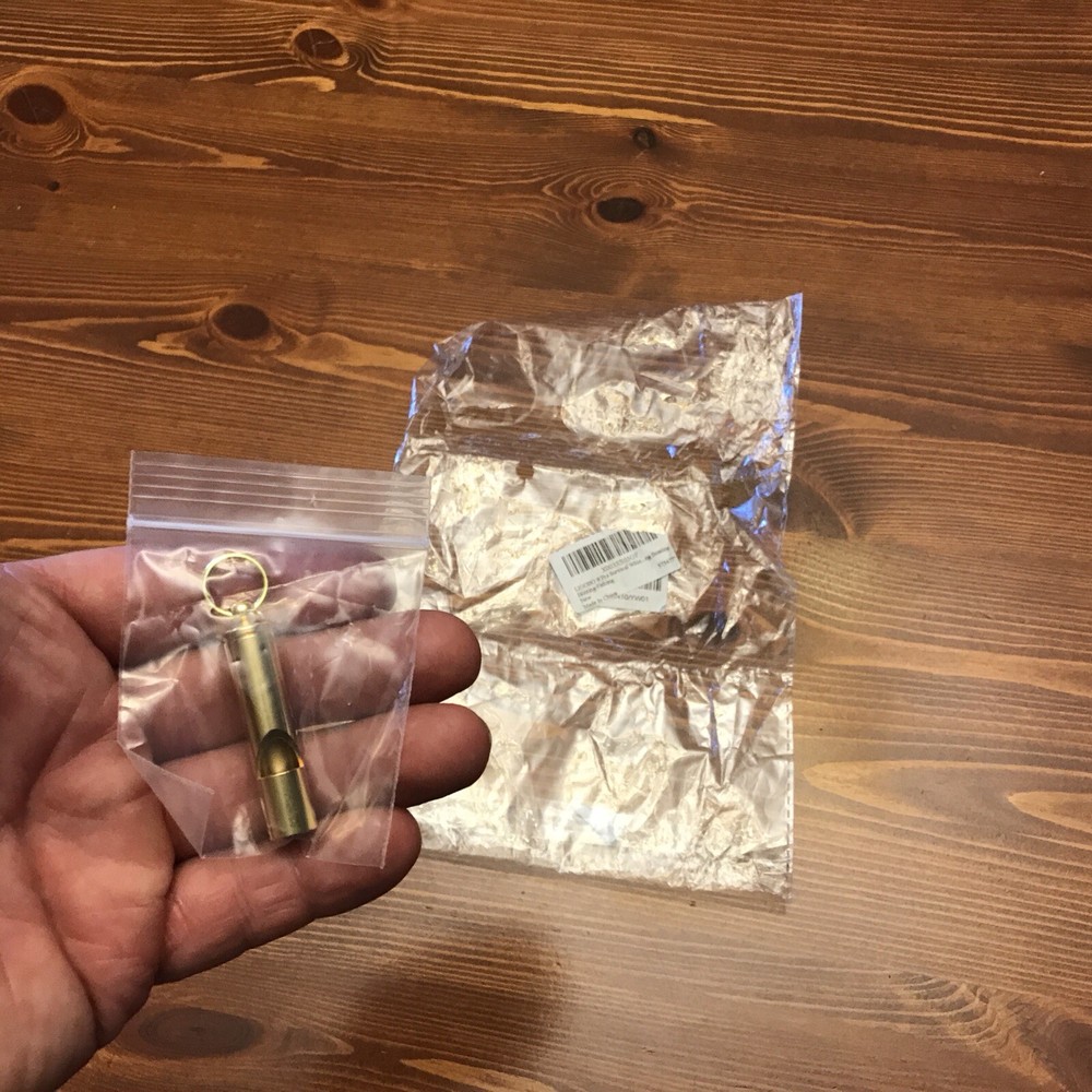 LIOOBO Brass Survival whistle