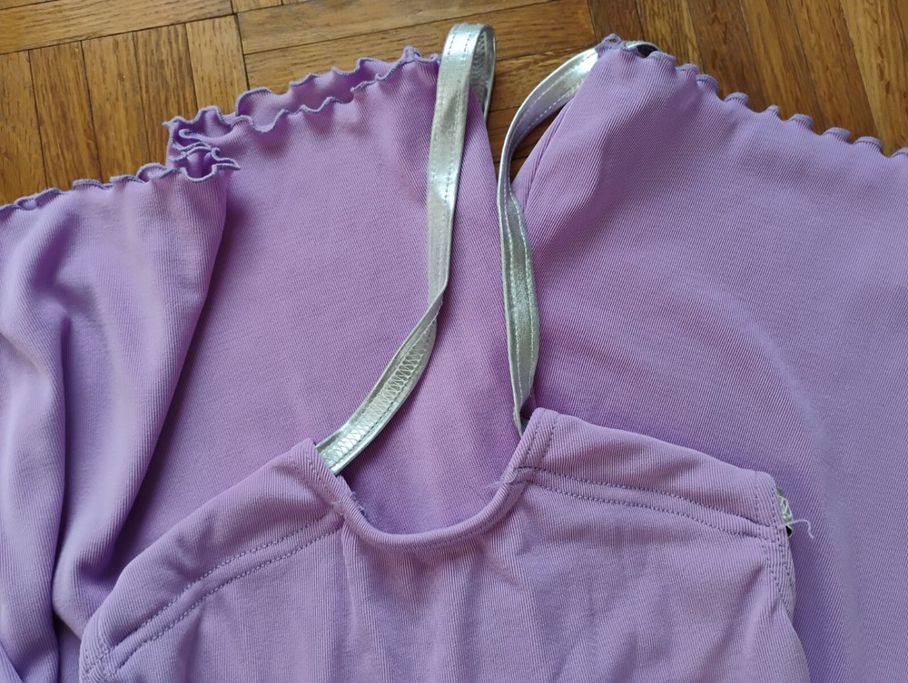 Modern Lyrical Dance Costume Child Large Light Purple