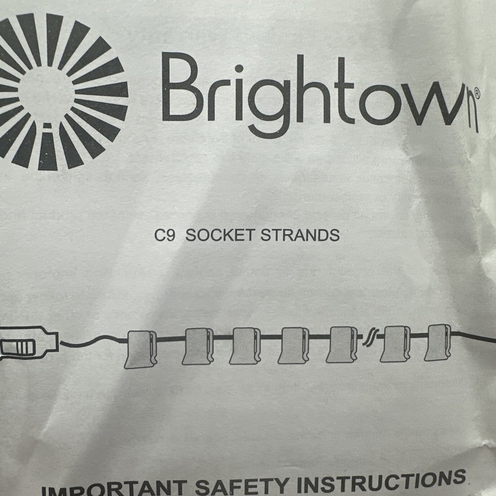 C9 Light Strand Set 100 FT EACH For E17 Socket- Green String Light