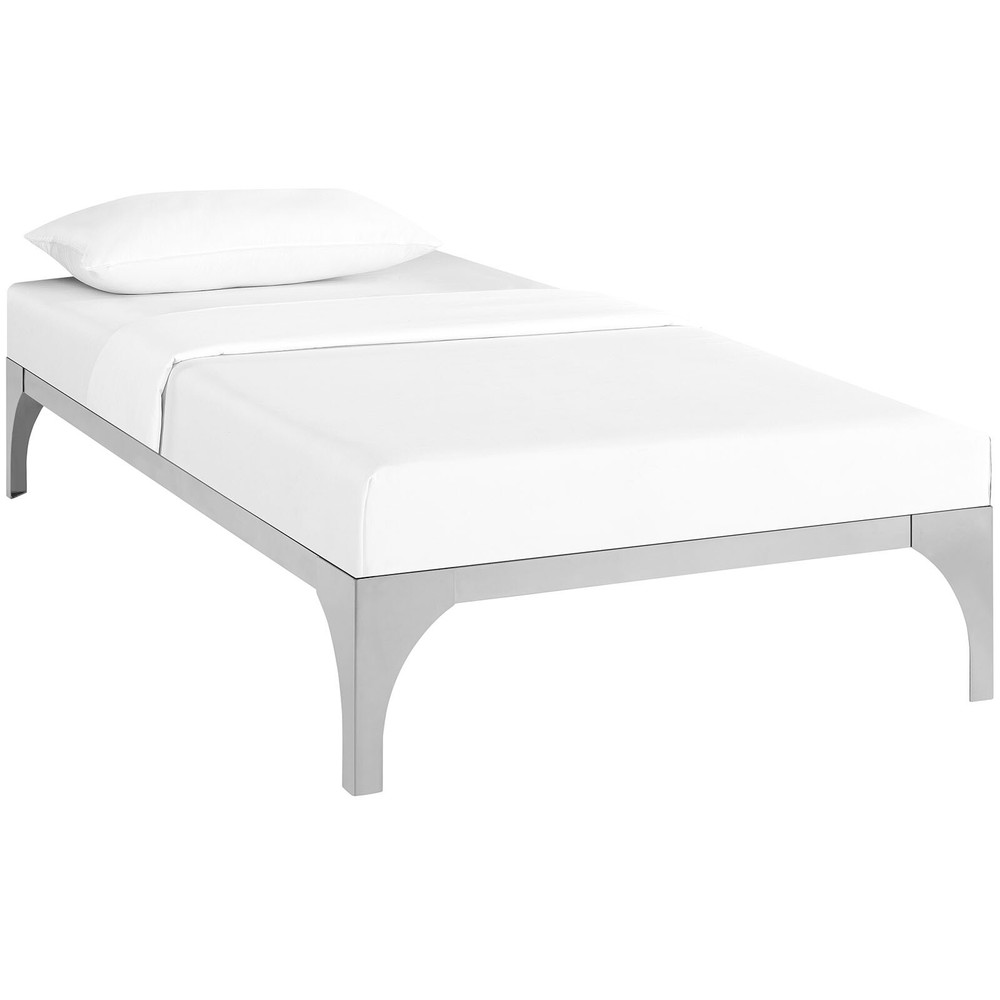 Modway Ollie Twin Bed Frame in Silver
