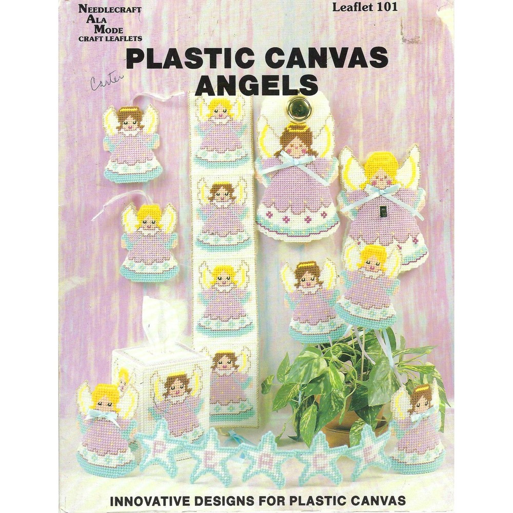 Angels Plastic Canvas Pattern Needlecraft Ala Mode #101