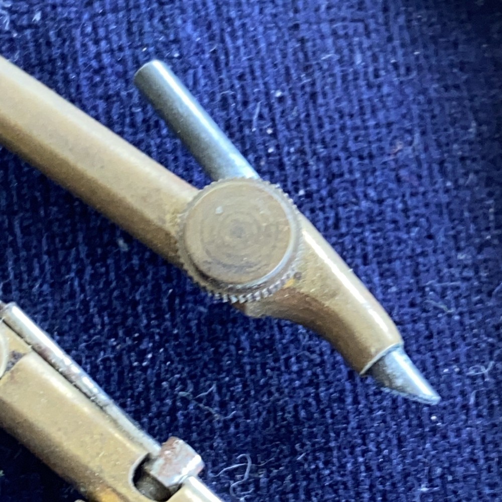 Antique Old Brass Drawing Compass