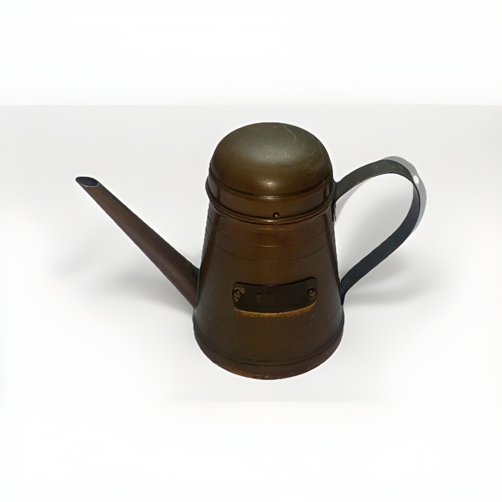 Vintage Copper Olive Oil Can