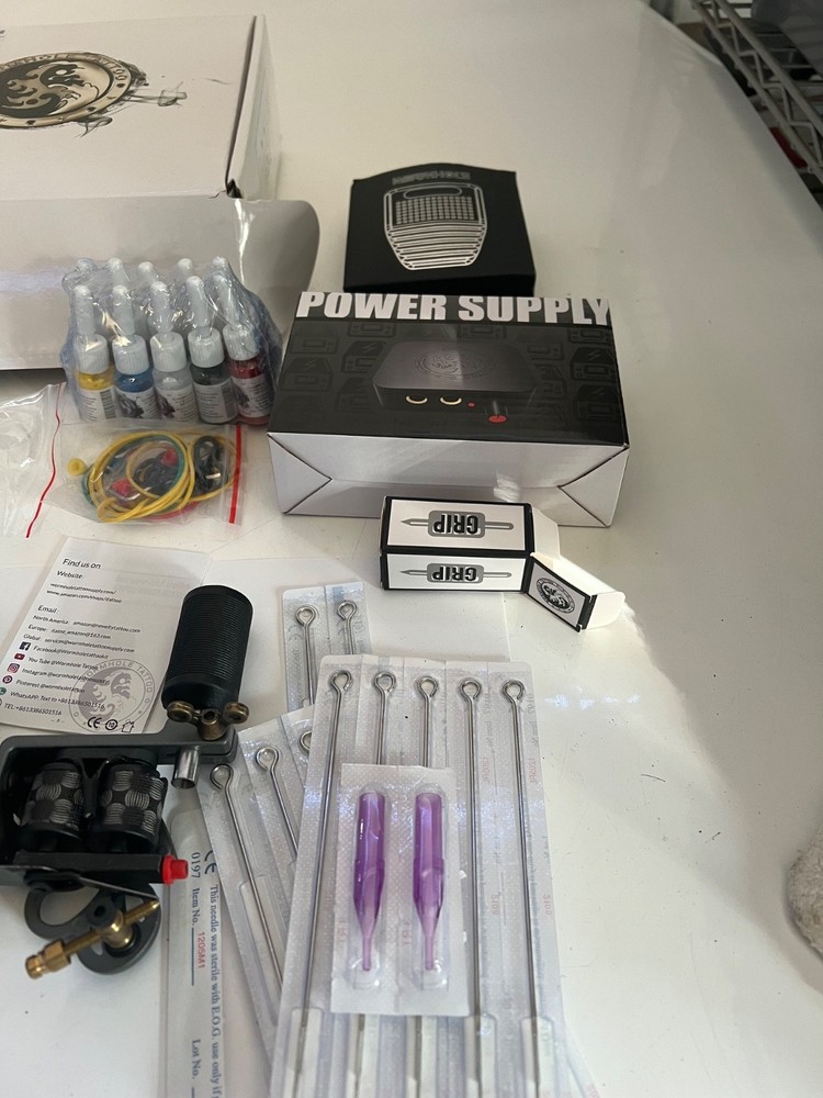 NEW OPEN BOX WORMHOLE TATTOO KIT